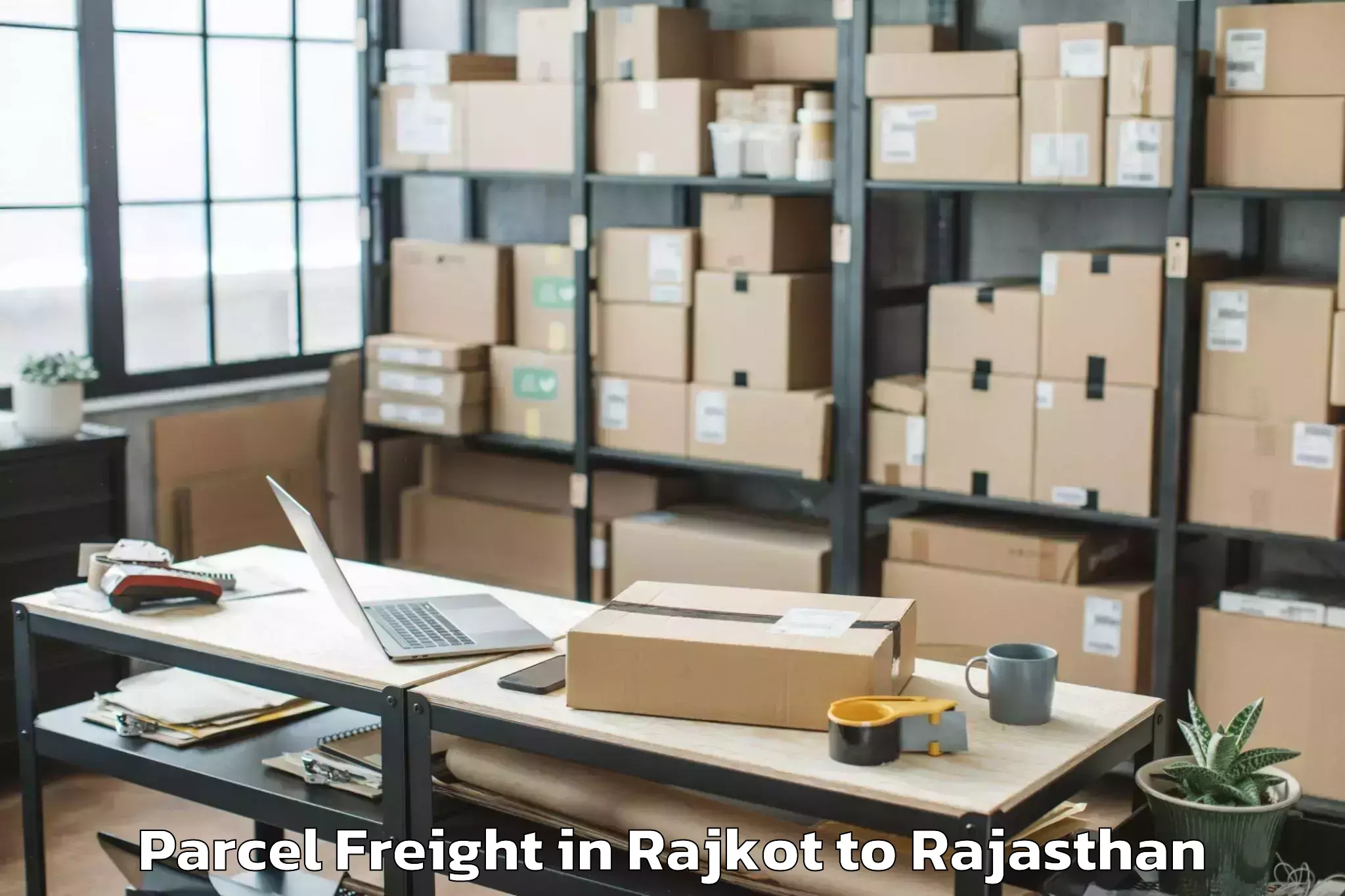 Efficient Rajkot to Vijainagar Parcel Freight